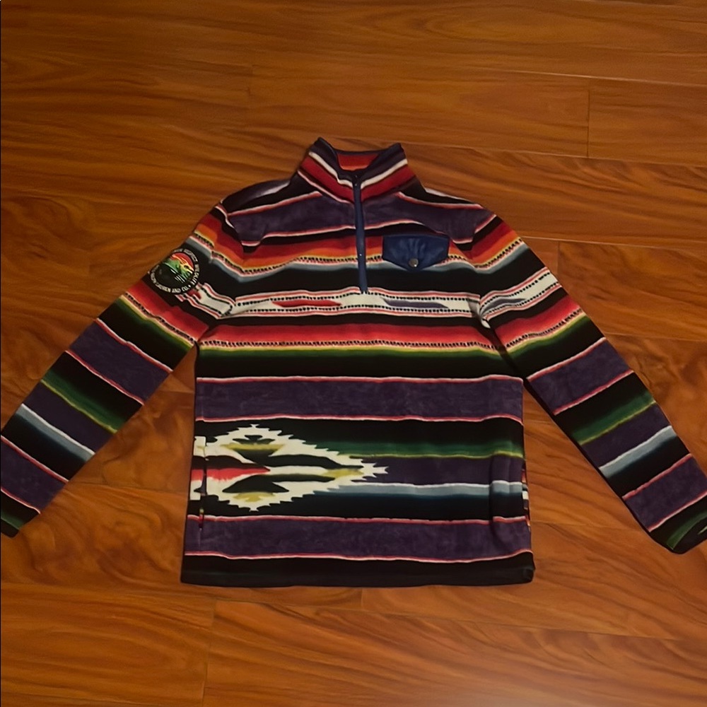 Polo Ralph Lauren Multicolor Striped Zip-Up Sweater